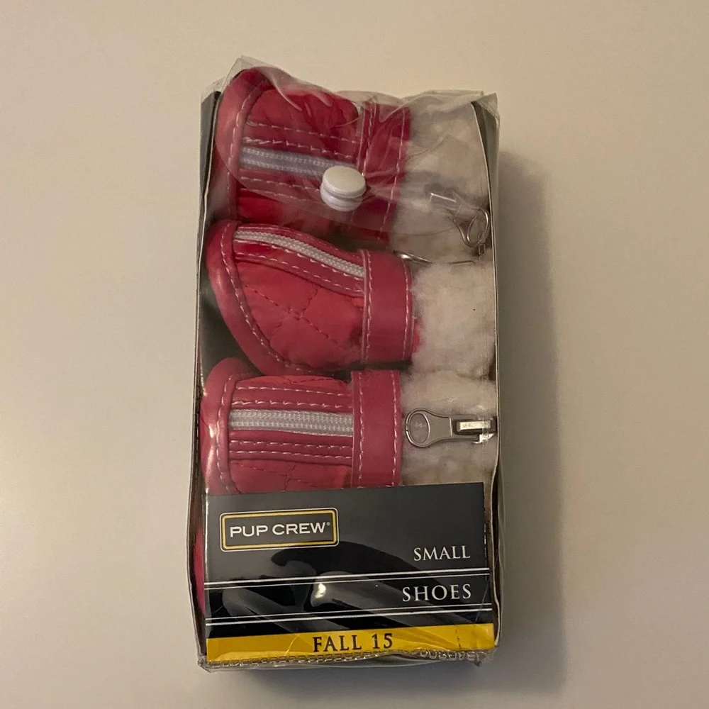 Pup Crew Dog Shoes Small Pink